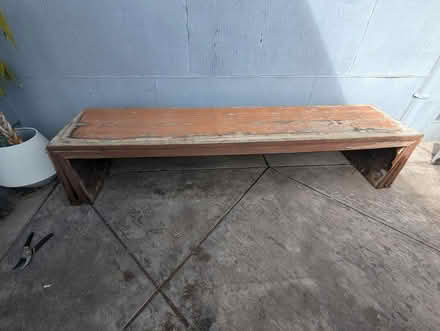 Photo of free Wooden Bench, 7ft Long (Salvage) (Martinez) #1