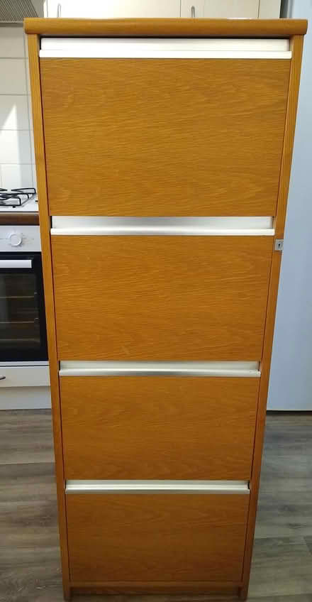 Photo of free filing cabinet 4 drawers wooden (GL6) #1