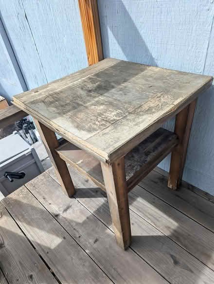 Photo of free Wooden Side Table (Salvage) (Martinez) #2
