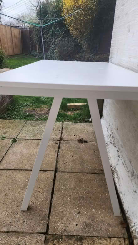 Photo of free Solid white ikea table (Ham TW10) #1