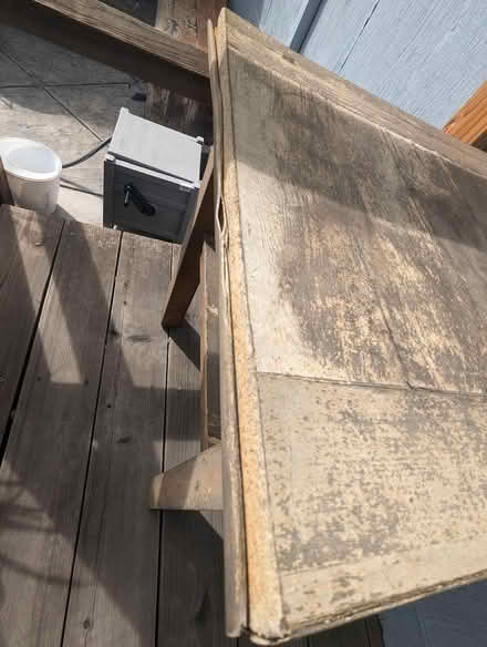 Photo of free Wooden Side Table (Salvage) (Martinez) #4