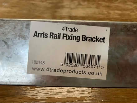 Photo of free 2x Arris fence rail repair brackets (Sutton SM3) #2