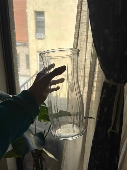 Photo of free Clear Glass vase (Lower East Side) #2