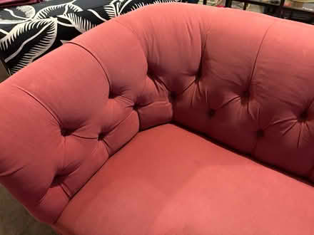 Photo of free pink three seater sofa (pollokshaws) #2