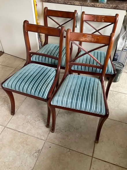 Photo of free Four mahogany chairs (PO14 Hill Head) #1