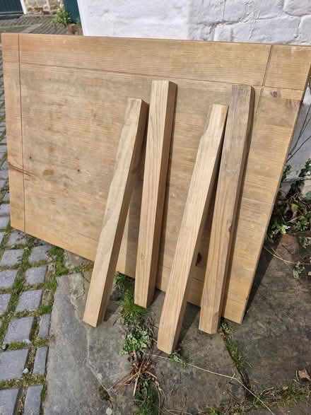 Photo of free Pine table and legs (Chirk LL14) #3