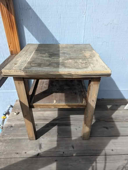 Photo of free Wooden Side Table (Salvage) (Martinez) #1