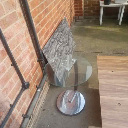 Photo of free Grey marble table (Bulwell) #3