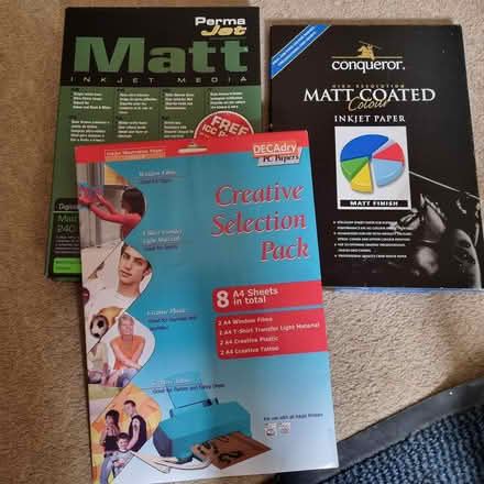 Photo of free matt photo paper + creative sheets (CB4 3) #1