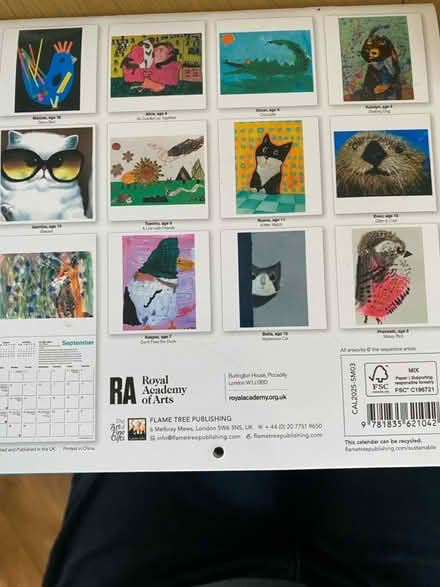 Photo of free unused 2025 small calendar (M16 Trafford) #2