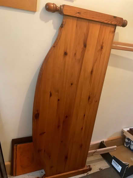 Photo of free Pine double bed headboard (West End Woking) #1