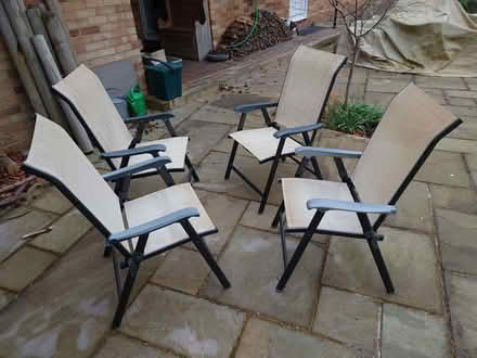 Photo of free Garden Chairs - set of 4 (Purley on Thames RG8) #4