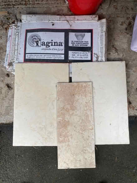 Photo of free Porcelain Floor Tiles (Barnard's Green WR14) #3
