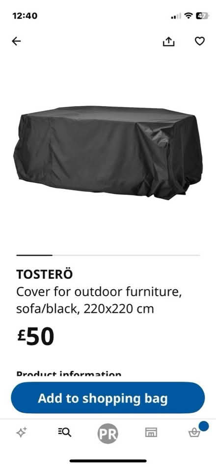 Photo of free Ikea outdoor sofa cover (LS6 2, Leeds) #2