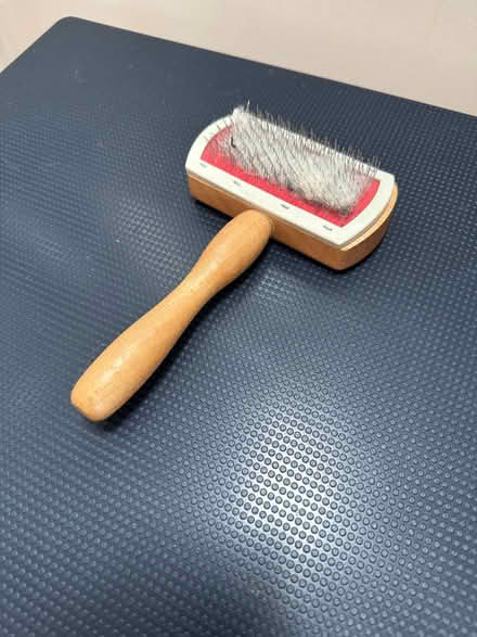 Photo of free 2x sheepskin rugs and brush (Batford AL5) #2