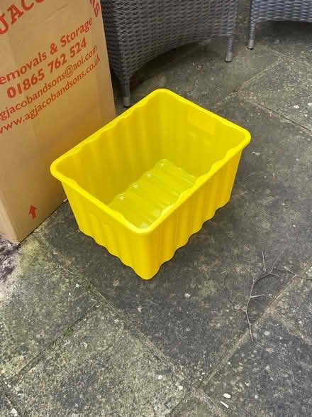 Photo of free Yellow plastic box (Headington OX3) #1