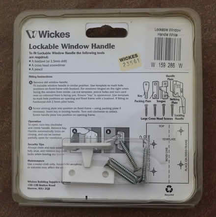 Photo of free Lockable Window Handles (Six Ways AL8) #2