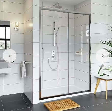 Photo of free Shower Screen with Door 1200mm x 6mm Glass (Crag Bank LA5) #1