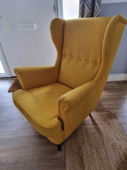 Photo of free Yellow Armchair (Freeland, Oxfordshire) #1
