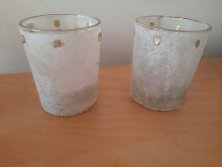 Photo of free 2 glass Tea Light Holders + candles (Hamble SO31) #1