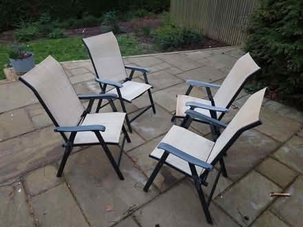 Photo of free Garden Chairs - set of 4 (Purley on Thames RG8) #2