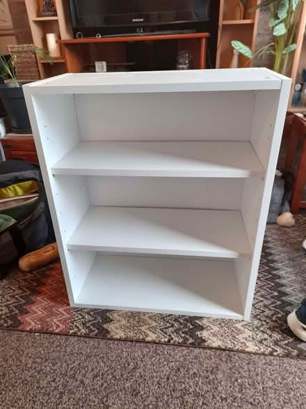 Photo of free White free-standing shelving unit (Eaton Socon PE19) #1