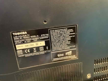 Photo of free LCD Toshiba TV 37” (Halls Green CM19) #2