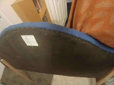 Photo of free 4'6" Blue Headboard (Feltwell) #2