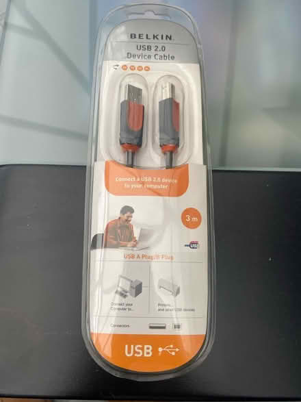 Photo of free 3 mtr USB A to USB B plug (Woodhouse S13) #1