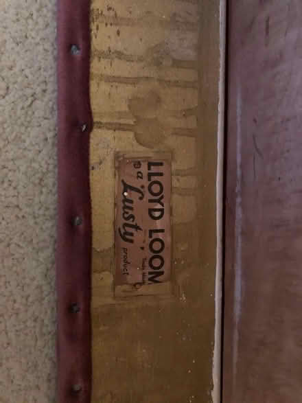 Photo of free Lloyd Loom chair and Ottoman (Poplars SG2) #3