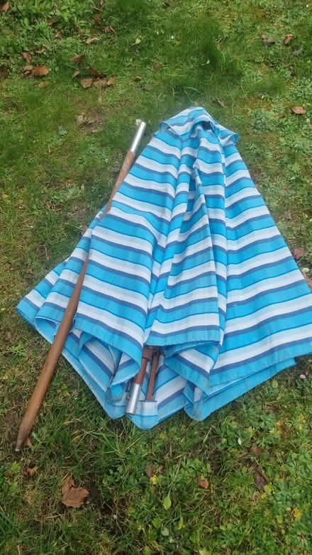 Photo of free Blue & White garden parasol (Lewes BN7) #1