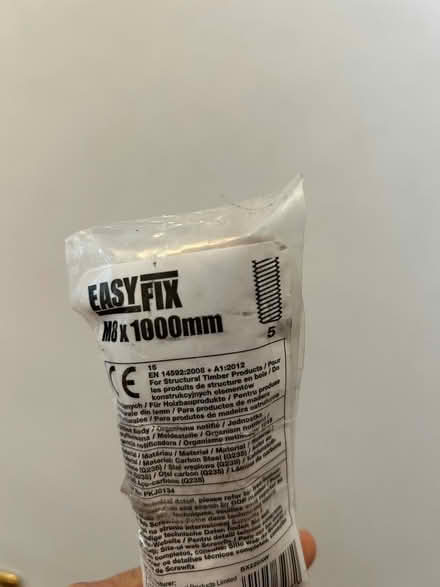 Photo of free easyfix bzp steel threaded rods (Addington Village) #2