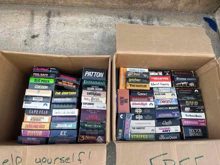 Photo of free VHS tapes (Upper west side 80s) #1