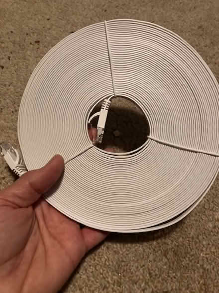 Photo of free 50' of flat Cat 6 Ethernet Cable (Central Seattle) #1