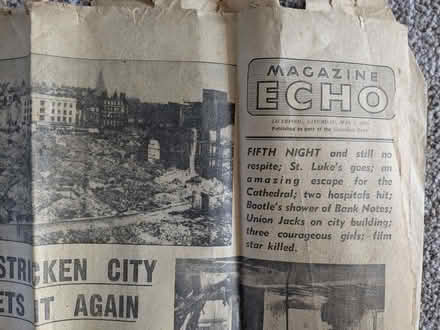 Photo of free Vintage Newspapers WW2, VE Day (Southport PR9) #2