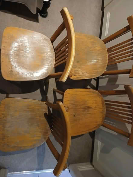 Photo of free 4 wooden chairs (Templeogue) #3