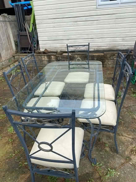 Photo of free Outside table and 6 chairs (Ambergate DE56) #1