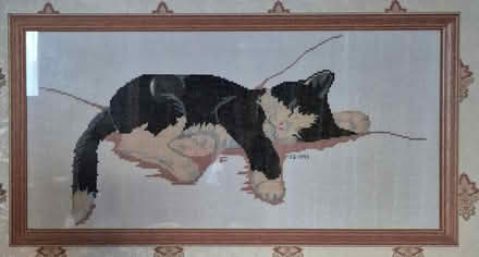 Photo of free Hand stitched sleeping cat (Fleetville AL1) #1