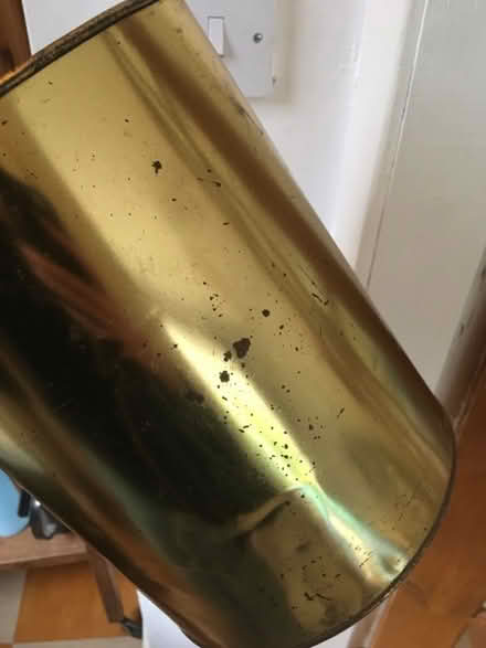 Photo of free Small gold coloured metal bin (Prestonfield EH16) #2