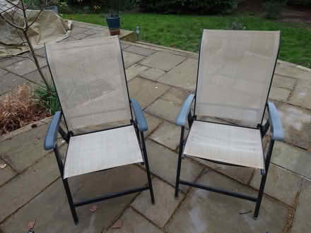 Photo of free Garden Chairs - set of 4 (Purley on Thames RG8) #1
