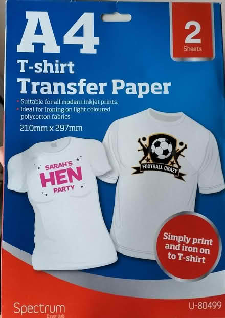 Photo of free T shirt printing paper (NG8) #1