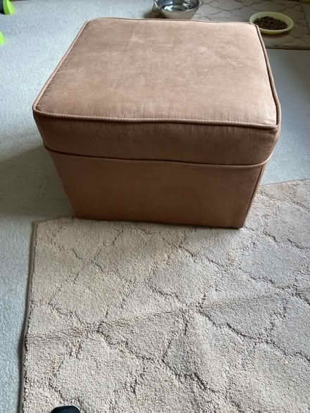 Photo of free Faux leather footstool (Alvescot OX18) #3