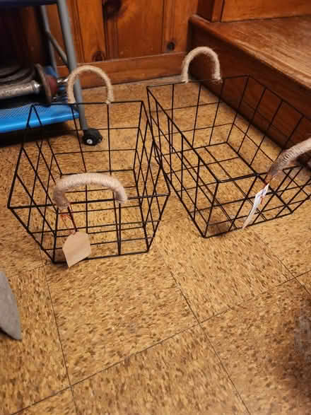 Photo of free Black metal baskets (Temple Hills,MD) #1