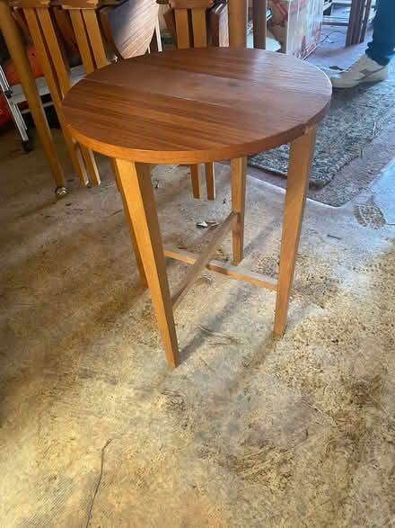 Photo of free Table with 4 small round tables (Lichfield WS13) #2
