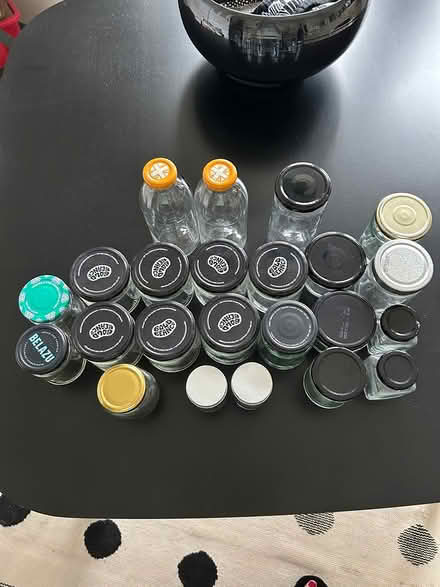 Photo of free 22 glass jars and 2 bottles (SE7 7HX) #2