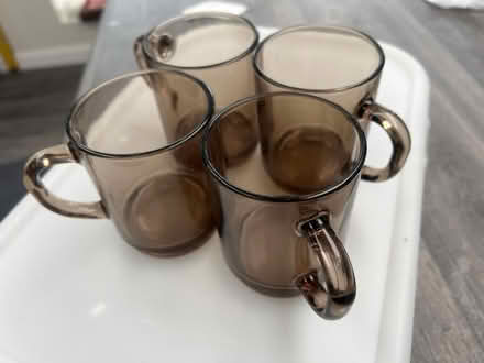 Photo of free 4x smoked glass mugs (Hounslow west) #1