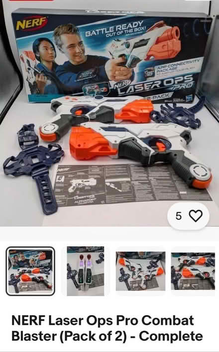 Photo of free Pair of Nerf laser guns (guns only) (Purley CR8) #2
