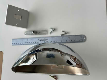 Photo of free Chrome effect wall light (IP1) #1