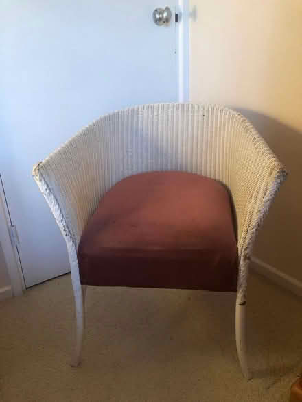 Photo of free Lloyd Loom chair and Ottoman (Poplars SG2) #1