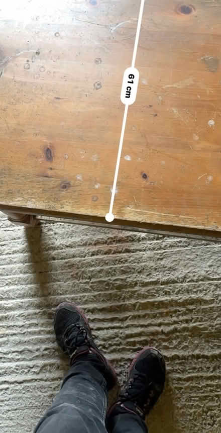 Photo of free Wooden coffee table needs repair (SK17 Buxton) #3